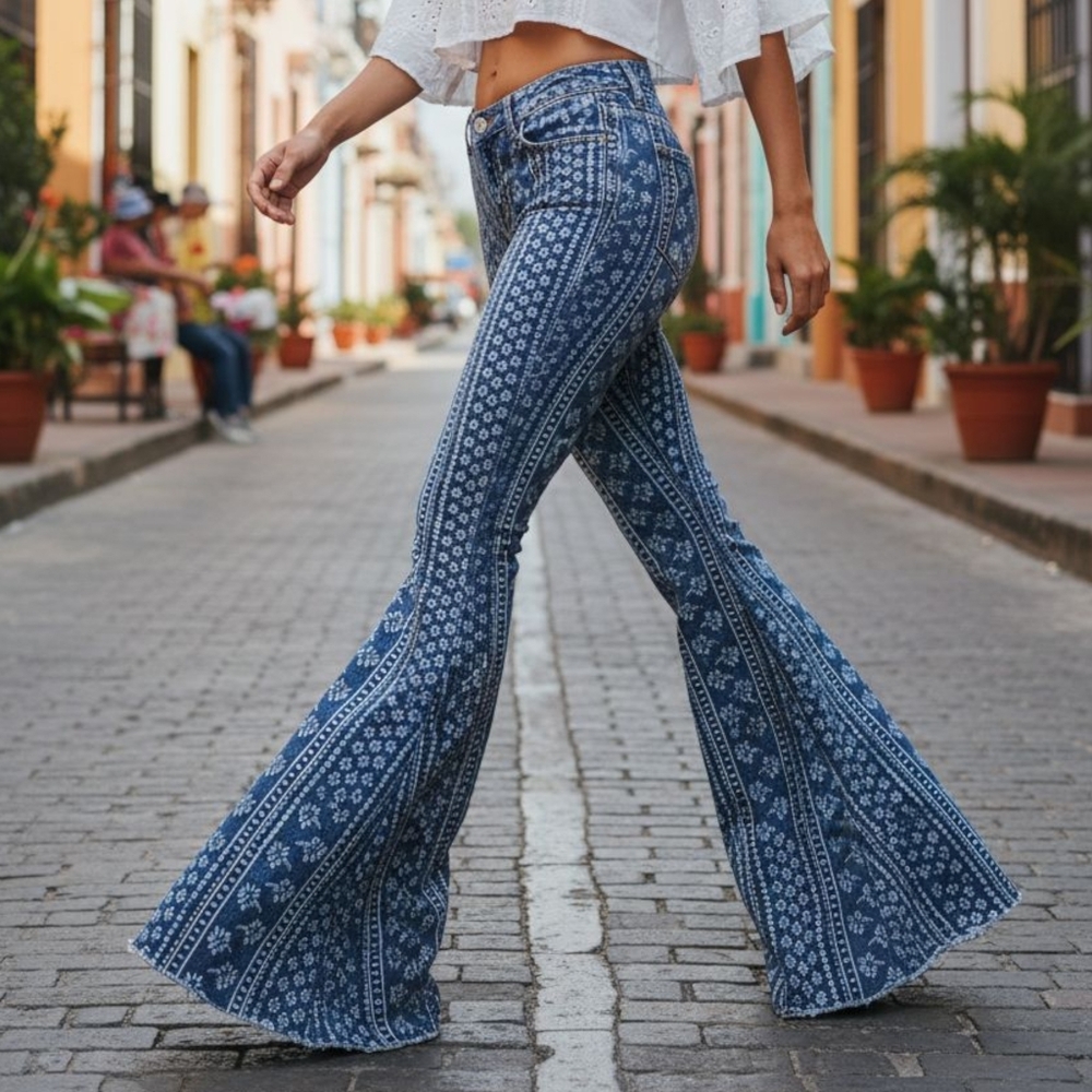 Free People Bali Mantra Dark Wash Flare Jeans!